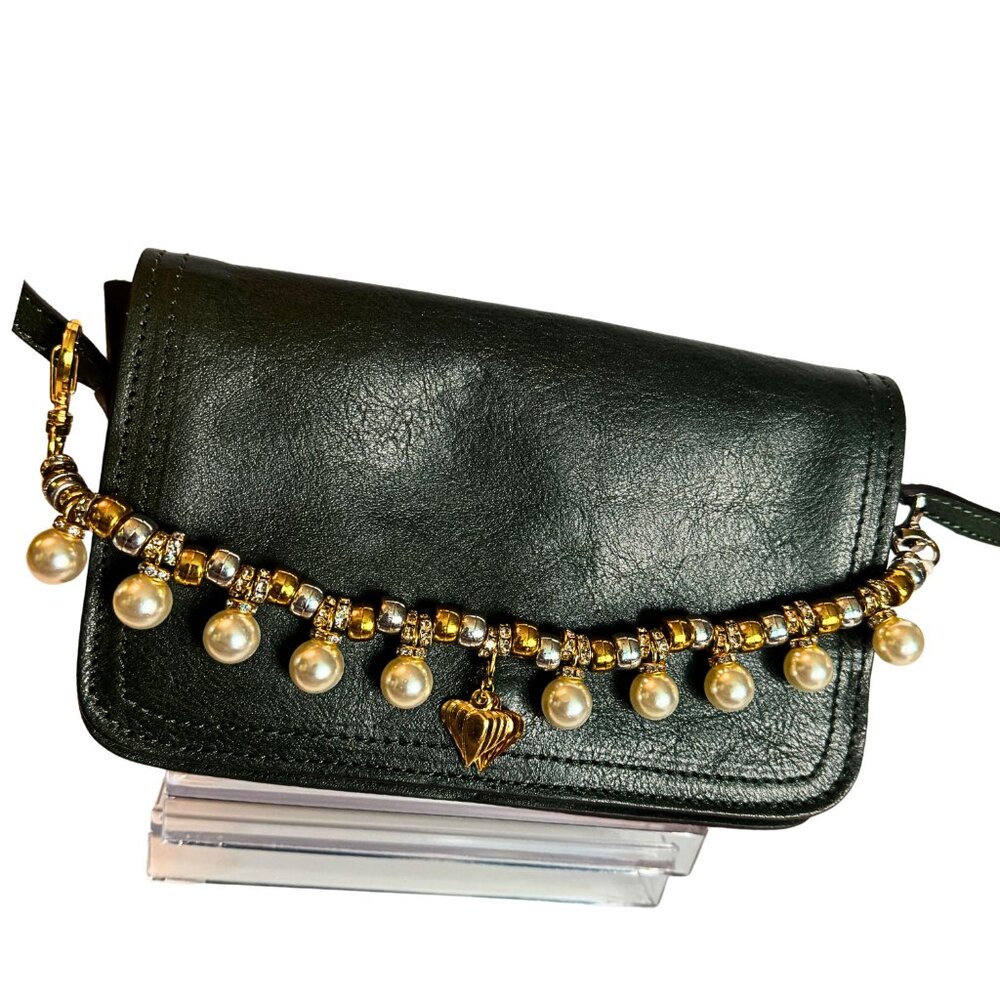 Pearl heart bag charm - Picture 6 of 8